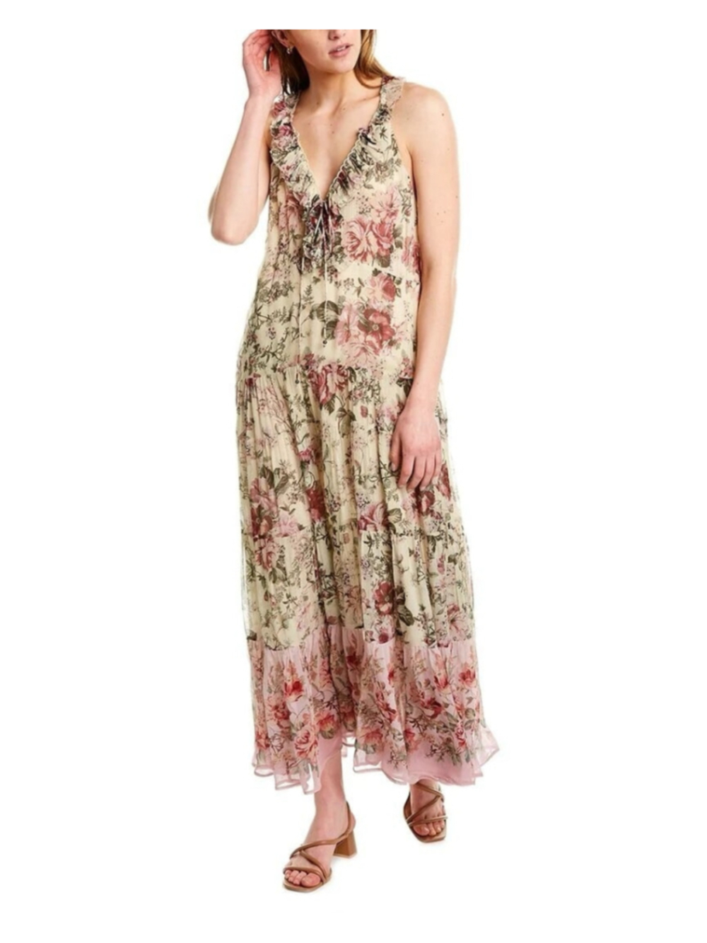 Super Natural by Secret Mission Emmeline Ruffle-Trim Maxi Dress - Picture 7 of 8